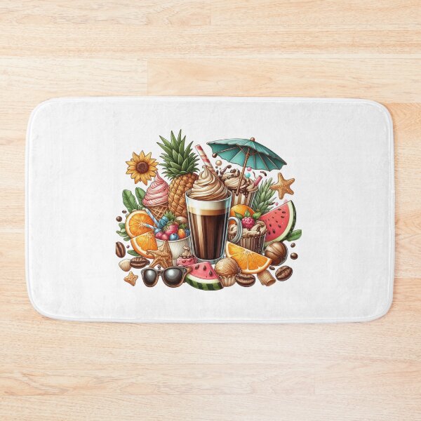 Item preview, Iced Coffee Cup with Watermelon, Berries & Summer Accessories designed and sold by Lulunza.