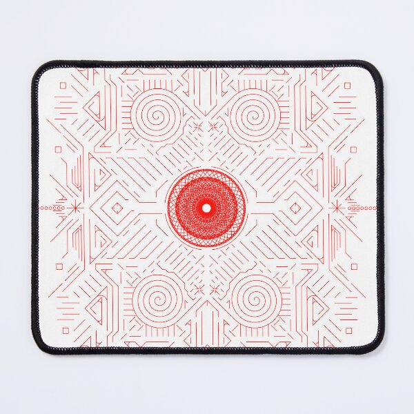 Item preview, Red stripes geometry rosette 4a designed and sold by nogamax.