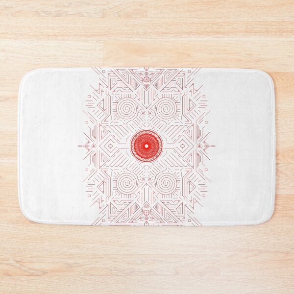 Item preview, Red stripes geometry rosette 4a designed and sold by nogamax.