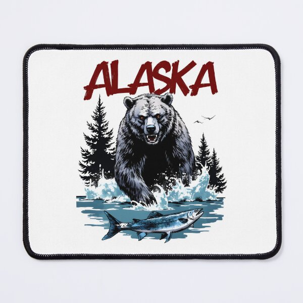 Item preview, Alaska angry bear Grizzly designed and sold by pixeldizajn.