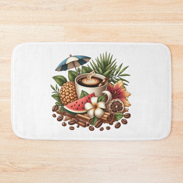 Item preview, Aesthetic Latte Art with Watermelon & Summer Elements designed and sold by Lulunza.