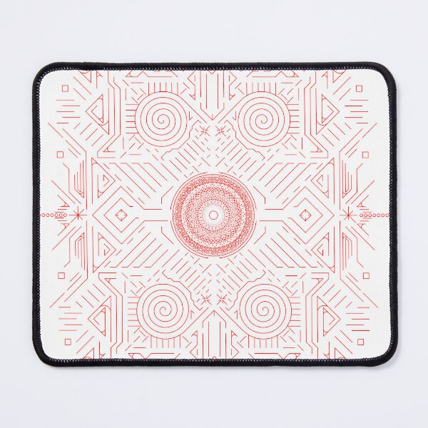 Item preview, Red stripes geometry rosette 4b designed and sold by nogamax.