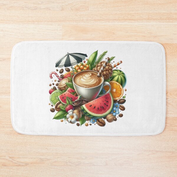 Item preview, Coffee Break with Pineapple, Cinnamon & Tropical Flowers designed and sold by Lulunza.