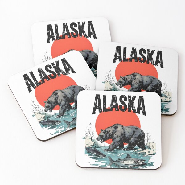 Item preview, Alaska angry dark bear Grizzly designed and sold by pixeldizajn.