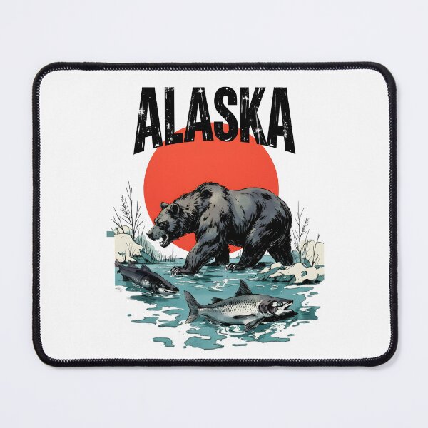 Item preview, Alaska angry dark bear Grizzly designed and sold by pixeldizajn.