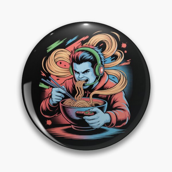 Item preview, Ramen Gamer — Noodles, Headset, No Breaks V3 designed and sold by DarylWelsh2024.