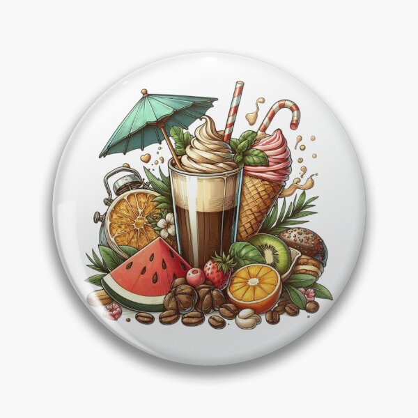 Item preview, Morning Coffee Bliss with Fruit, Mint & Alarm Clock designed and sold by Lulunza.