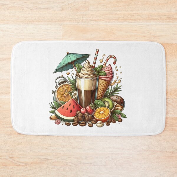 Item preview, Morning Coffee Bliss with Fruit, Mint & Alarm Clock designed and sold by Lulunza.
