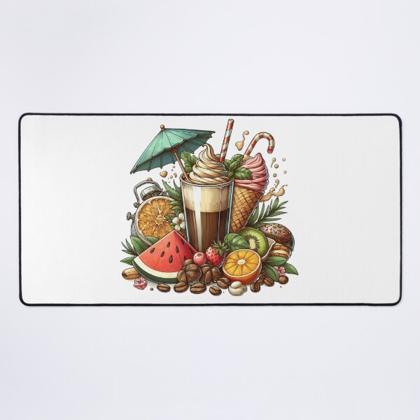 Item preview, Morning Coffee Bliss with Fruit, Mint & Alarm Clock designed and sold by Lulunza.