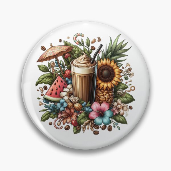 Item preview, Refreshing Coffee with Sunflower & Watermelon Slices designed and sold by Lulunza.