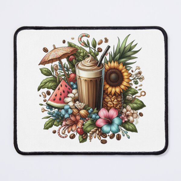 Item preview, Refreshing Coffee with Sunflower & Watermelon Slices designed and sold by Lulunza.