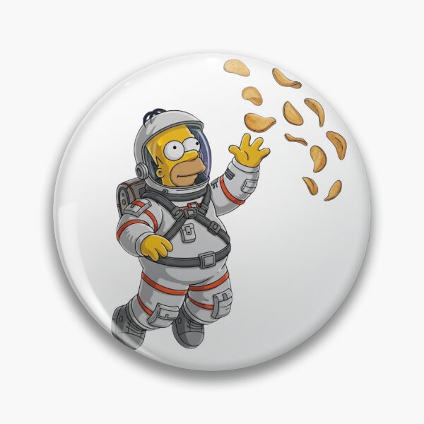 Item preview, Homer Astronaut Floating with Chips designed and sold by DohLab.