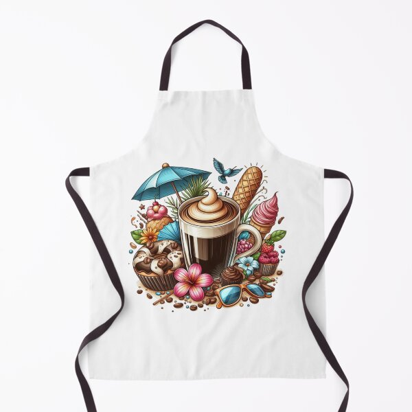 Item preview, Sweet Summer Coffee with Cupcakes & Tropical Vibes designed and sold by Lulunza.