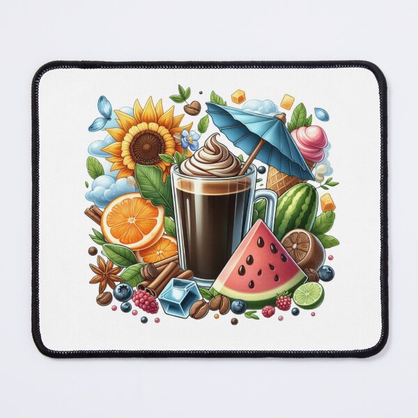 Item preview, Refreshing Coffee with Sunflower & Watermelon Slices designed and sold by Lulunza.