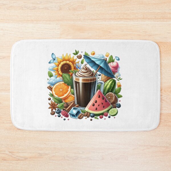 Item preview, Refreshing Coffee with Sunflower & Watermelon Slices designed and sold by Lulunza.