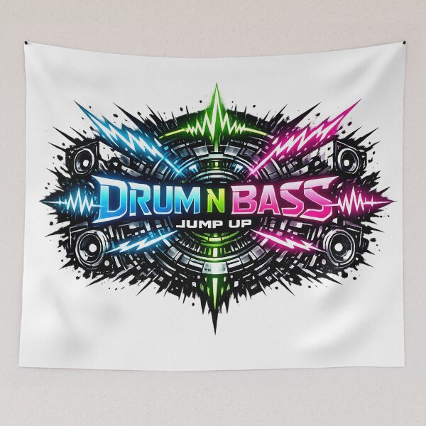 Item preview, Neon Drum N Bass – Jump Up Energy designed and sold by  ZenRave Designs.