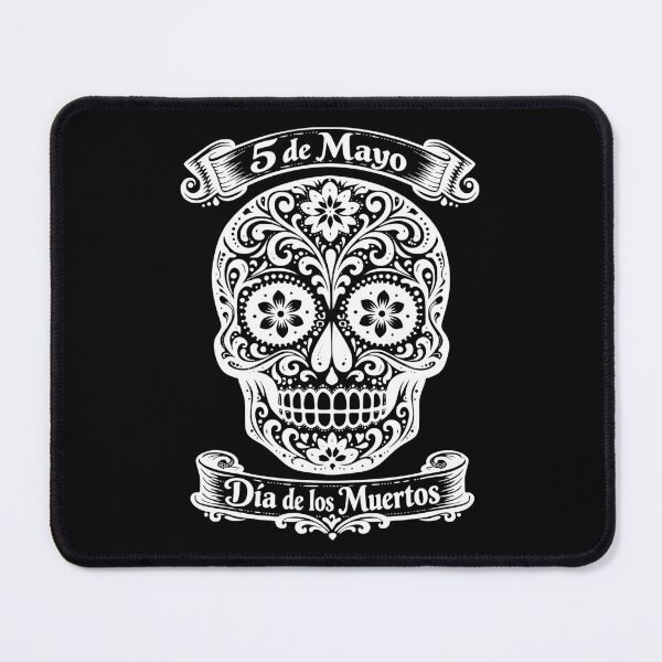 Item preview, Cinco de Mayo Floral Sugar Skull - White designed and sold by Skulls & Calaveras.