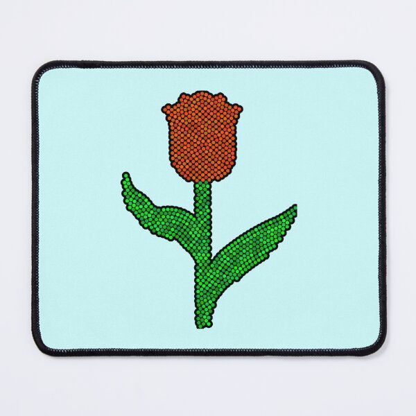 Item preview, Red Tulip Dot Art Mosaic designed and sold by MSBM Designs.