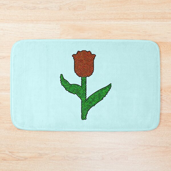 Item preview, Red Tulip Dot Art Mosaic designed and sold by MSBM Designs.