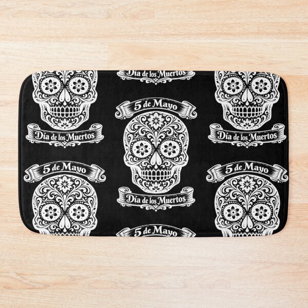 Item preview, Cinco de Mayo Floral Sugar Skull - White designed and sold by Skulls & Calaveras.