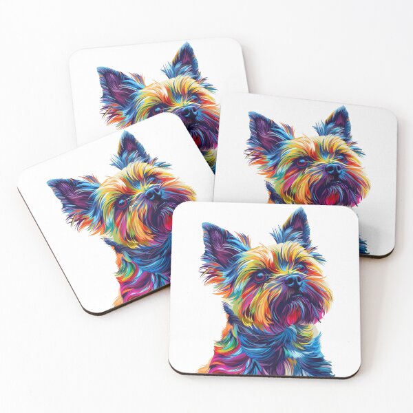 Item preview, Colorful Cairn terrier designed and sold by MendaciousMina.
