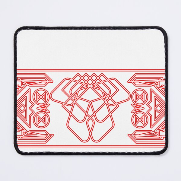 Item preview, Red stripes geometry rosette 3b designed and sold by nogamax.