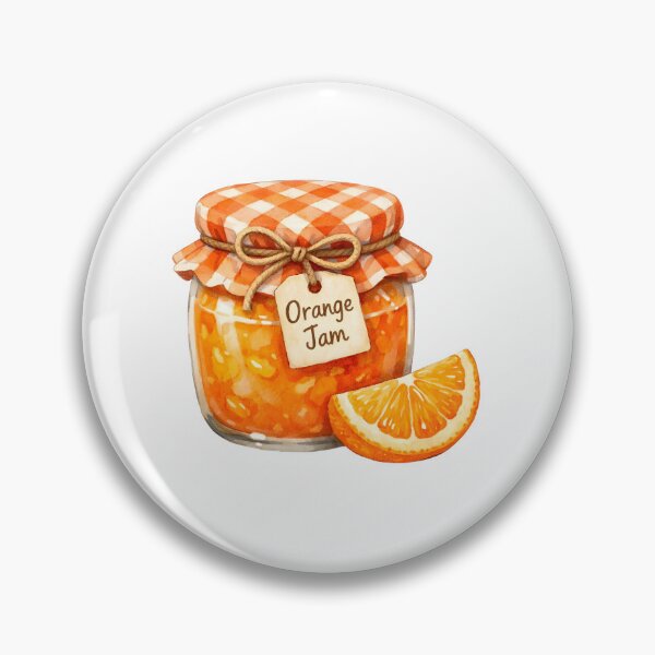 Item preview, Watercolor Orange Jam Jar with a Slice of Orange  designed and sold by silviaol.