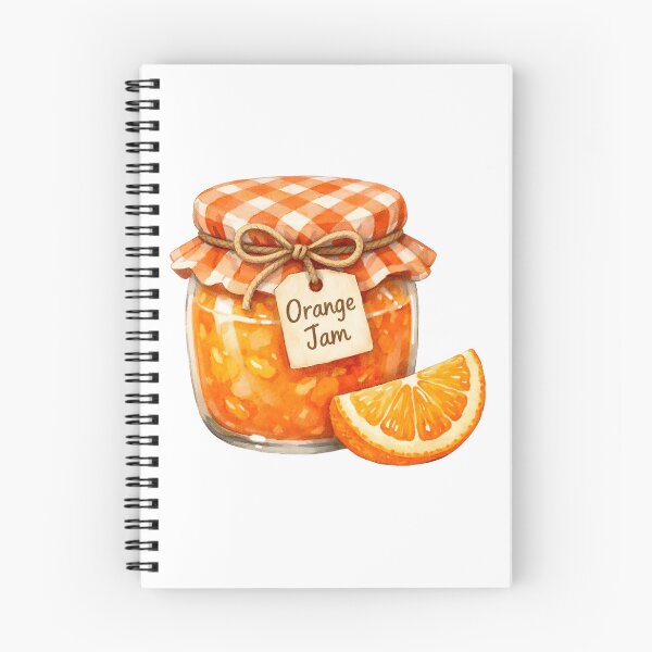 Item preview, Watercolor Orange Jam Jar with a Slice of Orange  designed and sold by silviaol.