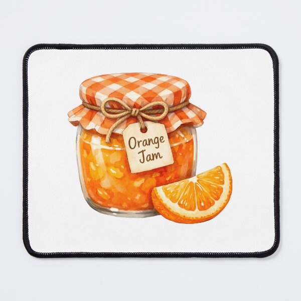 Item preview, Watercolor Orange Jam Jar with a Slice of Orange  designed and sold by silviaol.