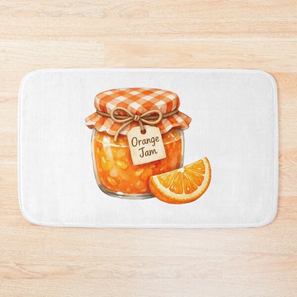 Item preview, Watercolor Orange Jam Jar with a Slice of Orange  designed and sold by silviaol.