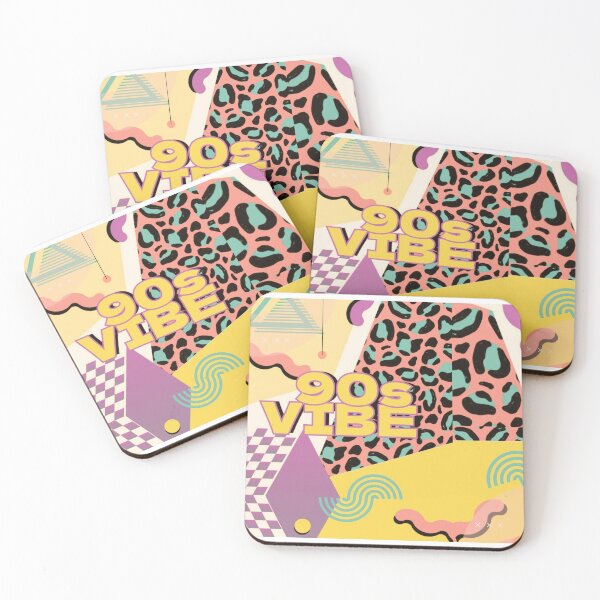 Item preview, ​90s Vibe Abstract Memphis Pattern - Retro Geometric Shapes & Leopard Print Art designed and sold by crystalar95.