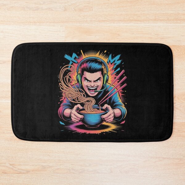Item preview, Ramen Gamer — Noodles, Headset, No Breaks V14 designed and sold by DarylWelsh2024.
