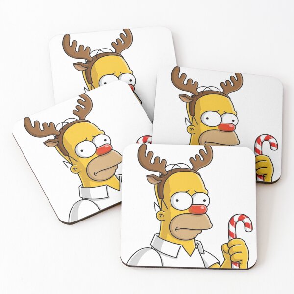 Item preview, Homer Grumpy Reindeer Christmas designed and sold by DohLab.