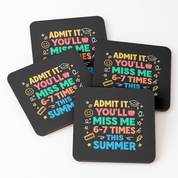 Item preview, Admit It You'll Miss Me Funny Teacher Summer Break Last Day designed and sold by Ali-printshop.