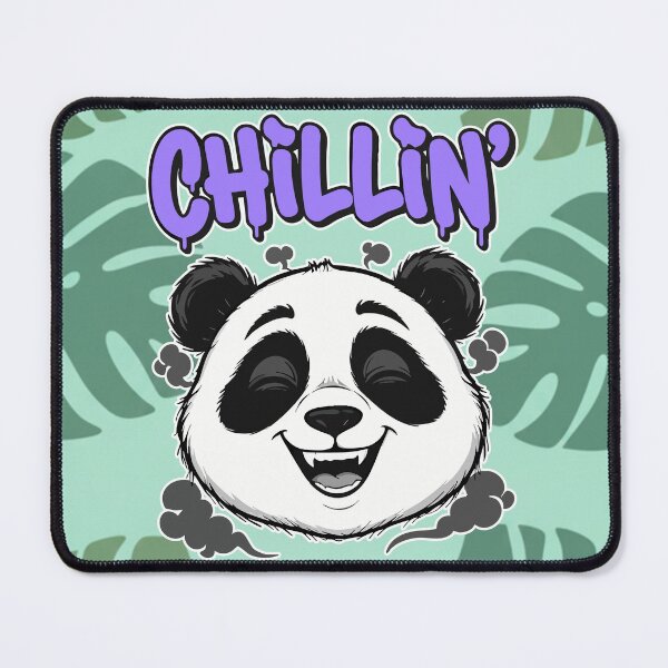 Item preview, Chillin' Panda Bear Smoke Cartoon designed and sold by Taridesign.