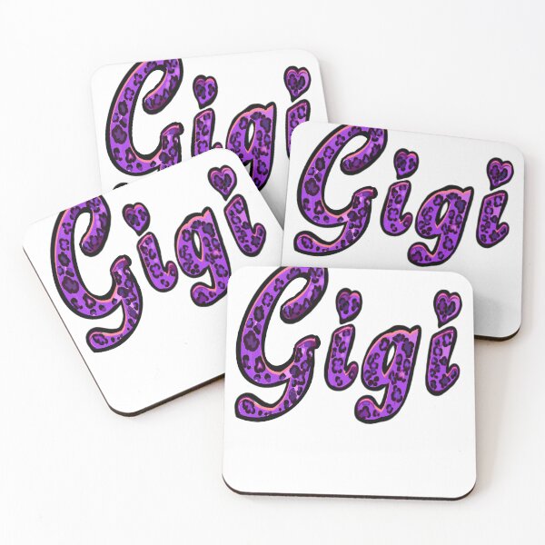 Item preview, Gigi Purple Leopard Print Retro Cheetah Pattern Name Art designed and sold by Artonmytee.