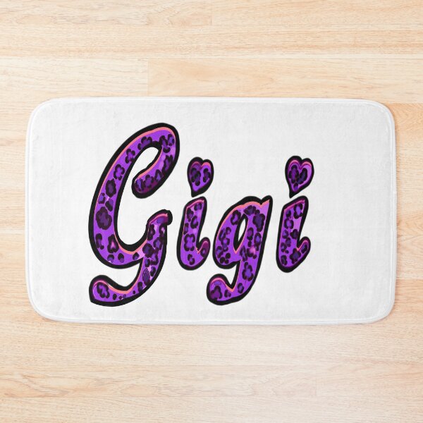 Item preview, Gigi Purple Leopard Print Retro Cheetah Pattern Name Art designed and sold by Artonmytee.