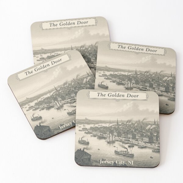 Item preview, Vintage Jersey City Art - Historic 1600s New Jersey Colony Imagined designed and sold by CulturalCurios.