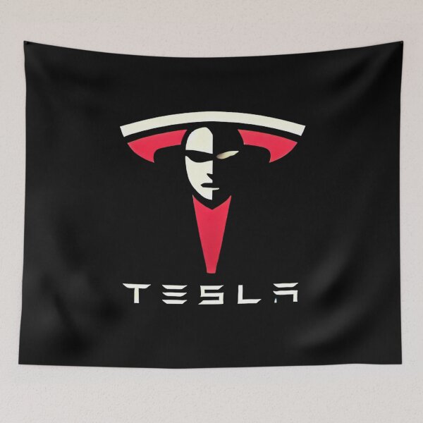 Item preview, tesla logo art designed and sold by TEEJAMBOREE.