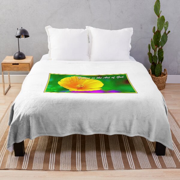 Item preview, Golden Poppy Wildflower Poster, Digital Illustration designed and sold by AMacGPhilly.