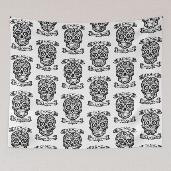 Item preview, Cinco de Mayo Floral Sugar Skull  designed and sold by Skulls & Calaveras.