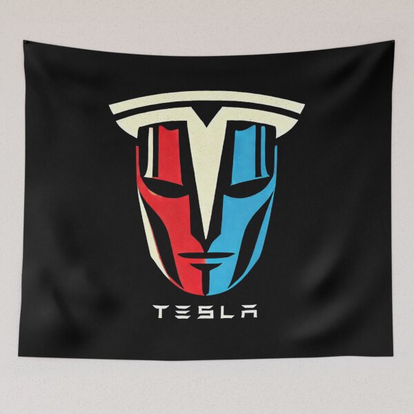 Item preview, tesla logo art designed and sold by TEEJAMBOREE.