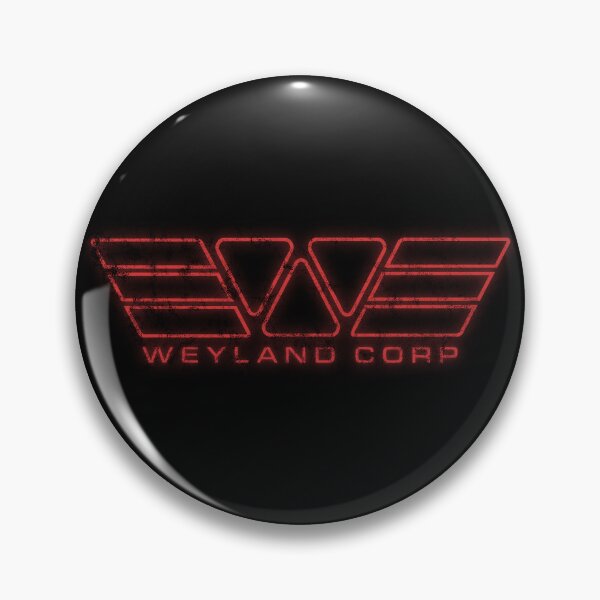 Item preview, Alien Weyland Corp Neon Red Logo Distressed designed and sold by Power Up Prints.