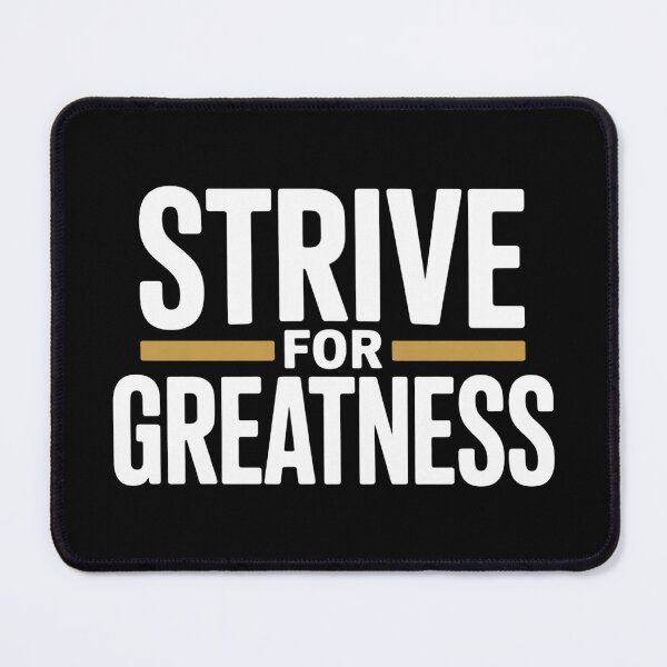 Item preview,  Strive For Greatness Motivational Design | Bold Gold Fitness Quote designed and sold by EvolusionPro.