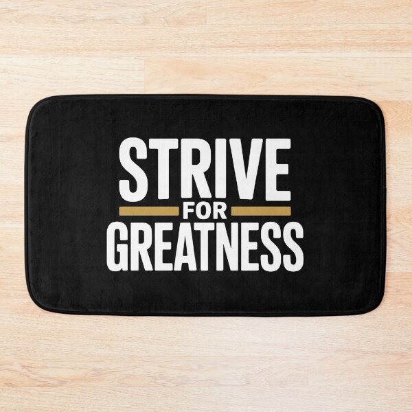 Item preview,  Strive For Greatness Motivational Design | Bold Gold Fitness Quote designed and sold by EvolusionPro.