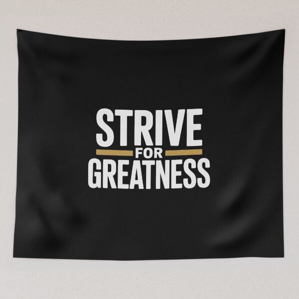 Item preview,  Strive For Greatness Motivational Design | Bold Gold Fitness Quote designed and sold by EvolusionPro.