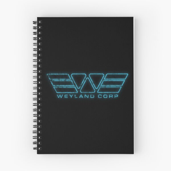 Item preview, Alien Weyland Corp Neon Blue Logo Distressed designed and sold by Power Up Prints.