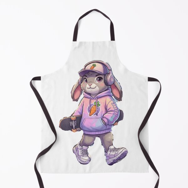 Item preview, Cool Pastel SSkater Bunny Art designed and sold by Northern Glow Art.
