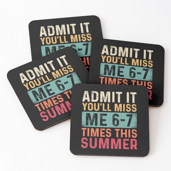 Item preview, Admit It You'll Miss Me 6-7 Times This Summer Funny Teacher Break designed and sold by Ali-printshop.