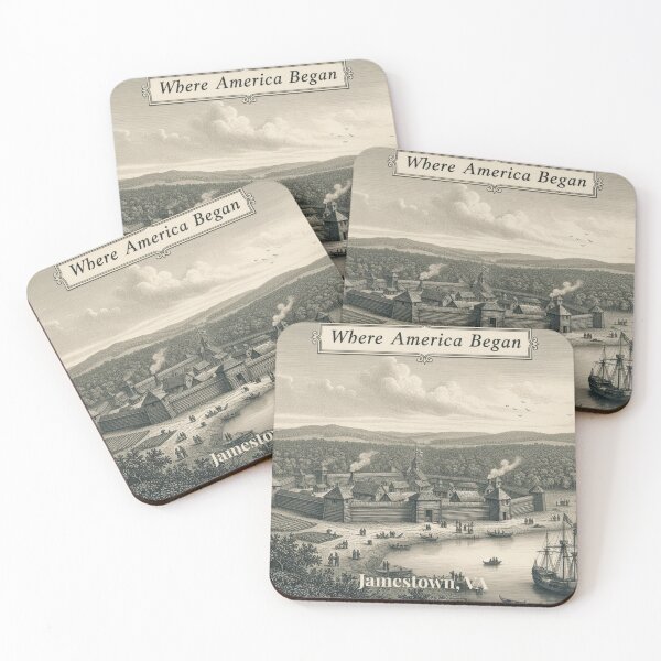 Item preview, Jamestown Virginia - Historic Colonial Settlement Imagined designed and sold by CulturalCurios.